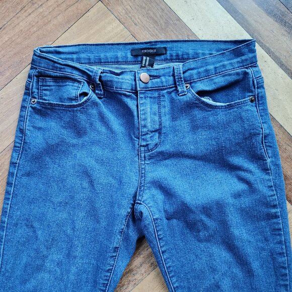 Forever 21 Medium Wash Low Rise Skinny Jeans Size 26 - Picture 4 of 16